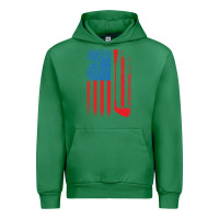 Emerald Golf with USA Flag Urban Hoodie - artisFamous