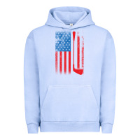 Pigment Grape Ice Golf with USA Flag Urban Hoodie - artisFamous