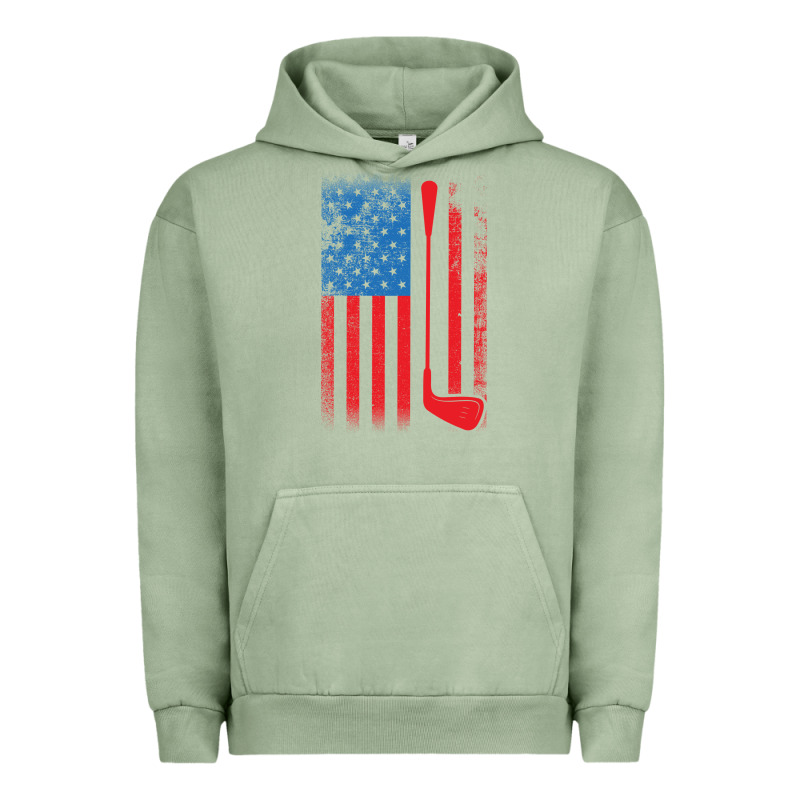 Golf With Usa Flag Urban Hoodie by artisFamous | Teevron