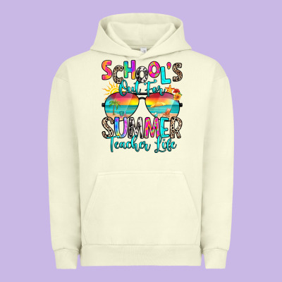 School's Out For Summer Teacher Life Urban Hoodie Designed By Ranaportraitstore
