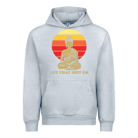 Heather Grey let that shit go buddha Urban Hoodie - artisFamous