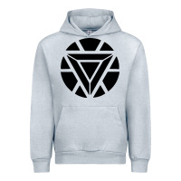Heather Grey arc reactor   new element Urban Hoodie - artisFamous