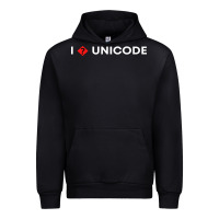 Black i � unicode Urban Hoodie - artisFamous