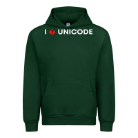 Forest Green i � unicode Urban Hoodie - artisFamous