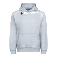 Heather Grey i � unicode Urban Hoodie - artisFamous