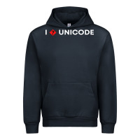 Navy i � unicode Urban Hoodie - artisFamous