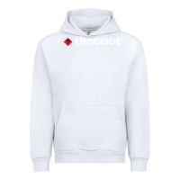 White i � unicode Urban Hoodie - artisFamous