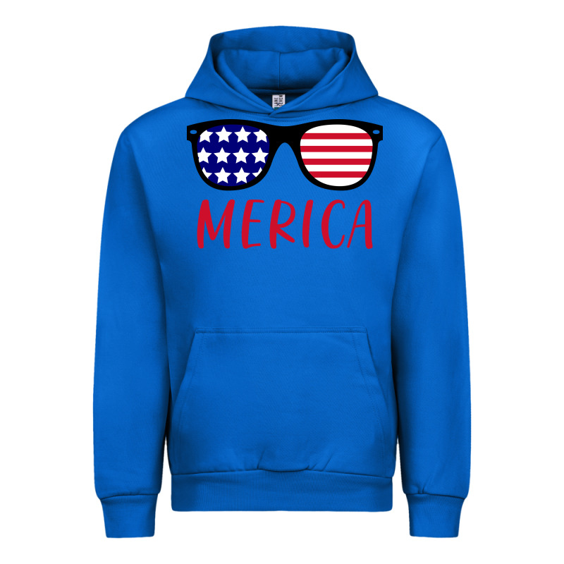 Merica Usa Flag Sunglasses 4th Of July Urban Hoodie by artisFamous | Teevron