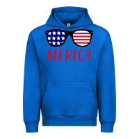 Cobalt Merica Usa Flag Sunglasses 4th Of July Urban Hoodie - artisFamous