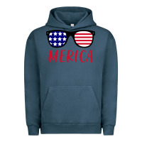 Pigment Midnight Navy Merica Usa Flag Sunglasses 4th Of July Urban Hoodie - artisFamous