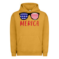 Pigment Peanut Butter Merica Usa Flag Sunglasses 4th Of July Urban Hoodie - artisFamous