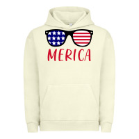 Pigment Pistachio Merica Usa Flag Sunglasses 4th Of July Urban Hoodie - artisFamous