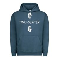 Pigment Midnight Navy two seater Urban Hoodie - artisFamous