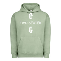 Pigment Oil Green two seater Urban Hoodie - artisFamous