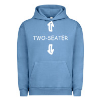 Pigment Pebble Blue two seater Urban Hoodie - artisFamous