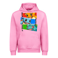 Fuchsia Pink kanto starters Urban Hoodie - artisFamous