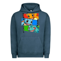 Pigment Midnight Navy kanto starters Urban Hoodie - artisFamous