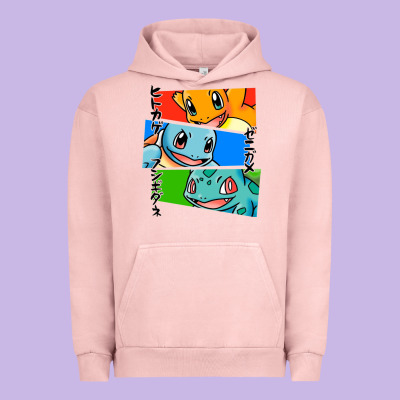 Kanto Starters Urban Hoodie Designed By Artisfamous