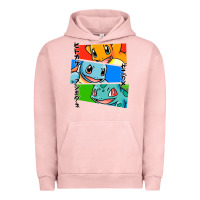 Pigment Salmon kanto starters Urban Hoodie - artisFamous
