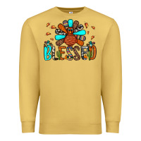 Antique Gold blessed turkey Premium Sweatshirt - JahusDesignShop