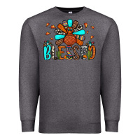 Charcoal Heather blessed turkey Premium Sweatshirt - JahusDesignShop