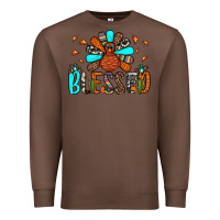 Chestnut blessed turkey Premium Sweatshirt - JahusDesignShop