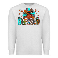 Oatmeal Heather blessed turkey Premium Sweatshirt - JahusDesignShop