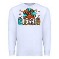 White blessed turkey Premium Sweatshirt - JahusDesignShop