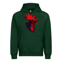 Forest Green rooster Urban Hoodie - artisFamous
