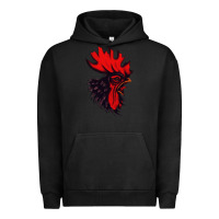 Pigment Black rooster Urban Hoodie - artisFamous