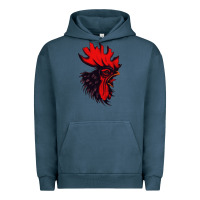 Pigment Midnight Navy rooster Urban Hoodie - artisFamous