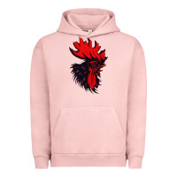 Pigment Salmon rooster Urban Hoodie - artisFamous