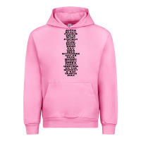 Fuchsia Pink phonetic alphabet Urban Hoodie - artisFamous