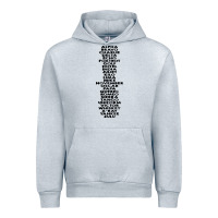 Heather Grey phonetic alphabet Urban Hoodie - artisFamous