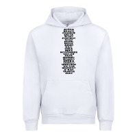 White phonetic alphabet Urban Hoodie - artisFamous