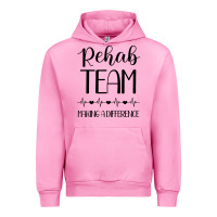 Fuchsia Pink physical therapy making a difference Urban Hoodie - artisFamous