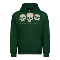 Forest Green memento mori three skulls Urban Hoodie - artisFamous