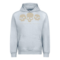 Heather Grey memento mori three skulls Urban Hoodie - artisFamous