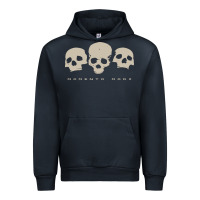 Navy memento mori three skulls Urban Hoodie - artisFamous