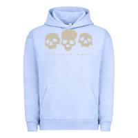Pigment Grape Ice memento mori three skulls Urban Hoodie - artisFamous