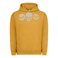 Pigment Peanut Butter memento mori three skulls Urban Hoodie - artisFamous