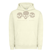 Pigment Pistachio memento mori three skulls Urban Hoodie - artisFamous