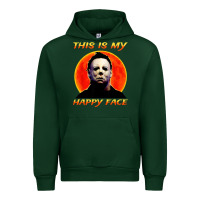 Forest Green this is my happy face Urban Hoodie - artisFamous