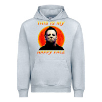 Heather Grey this is my happy face Urban Hoodie - artisFamous