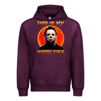 Mauve Wine this is my happy face Urban Hoodie - artisFamous