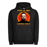 Pigment Black this is my happy face Urban Hoodie - artisFamous