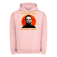 Pigment Salmon this is my happy face Urban Hoodie - artisFamous