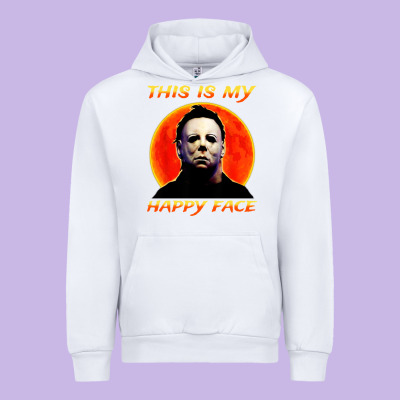 This Is My Happy Face Urban Hoodie Designed By Artisfamous