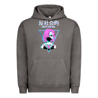 Pigment Tornado antisocial wave anime Urban Hoodie - artisFamous