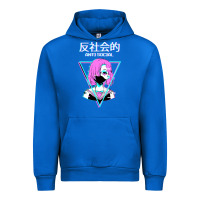 Cobalt antisocial wave anime Urban Hoodie - artisFamous
